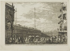 Le Procuratie Nuove e S. Ziminian V., da Vedute da Canaletto