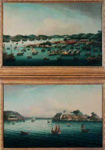 Porto di Hong Kong e Bocca della Tigre da Cantonese School