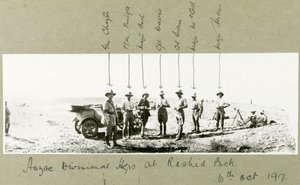 Quartier generale della divisione ANZAC a Rashid Beck, ottobre 1917 da Capt. Arthur Rhodes