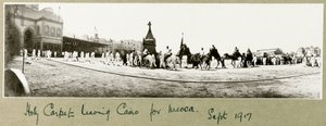 Tappeto sacro che lascia il Cairo per la Mecca, settembre 1917 da Capt. Arthur Rhodes