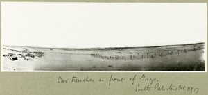 Le nostre trincee davanti a Gaza, ottobre 1917 da Capt. Arthur Rhodes