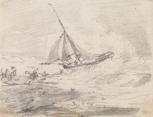 Una nave a vela in mari agitati, Hastings da Capt. Thomas Hastings