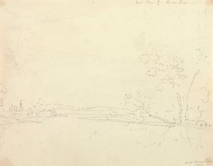 Vista distante di Beaulieu, Hampshire da Capt. Thomas Hastings