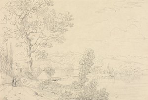 Guardando il ponte di Wootton, Isola di Wight, agosto 1828