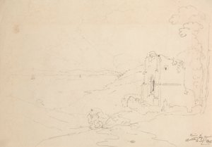 Rovine della chiesa di Walton, Clevedon, 6 settembre 1845 da Capt. Thomas Hastings