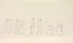 Schizzo di un gruppo di persone