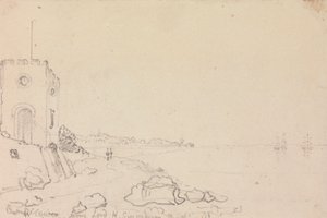 West Cowes dalla casa da bagno di Lord Henry Seymour, ottobre 1825 da Capt. Thomas Hastings