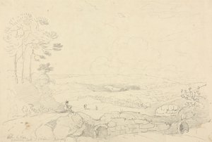 Dentro le mura del castello di Carisbrooke, Isola di Wight, giugno 1829 da Capt. Thomas Hastings