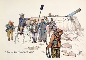 Jemoet die Town Hall skit, da The Leaguer of Ladysmith, 1900 da Captain Clive Dixon
