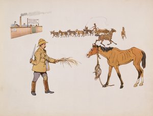 Verso la fabbrica di Chevril, da The Leaguer of Ladysmith, 1900 da Captain Clive Dixon