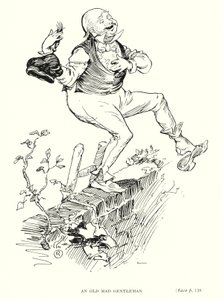 Personaggio di Dickens: Un Vecchio Signore Pazzo da Captain Edward Henry Handley Read