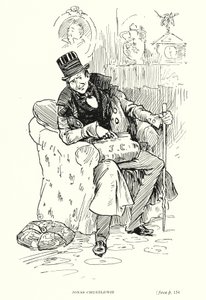 Personaggio di Dickens: Jonas Chuzzlewit (litografia) da Captain Edward Henry Handley Read