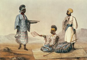 Popoli neri del Sudan, tavola da A Narrative of Travels in Northern Africa incisa da M. Gauci da Captain George Francis Lyon