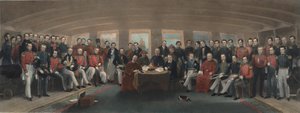 La firma e la sigillatura del Trattato di Nanchino da Captain John Platt