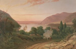 Il fiume Hudson con una vista lontana di West Point da Captain Seth Eastman