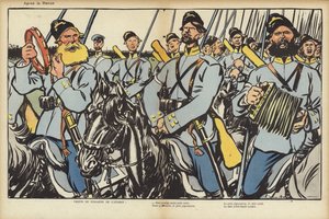Visita del presidente Loubet in Russia, illustrazione per Le Rire
