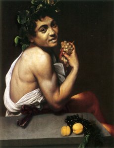 Autoritratto come Bacco da Caravaggio