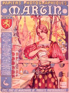 Poster pubblicitario per la carta fotografica 