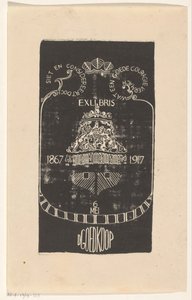 Ex libris di D. Goedkoop da Carel Adolph Lion Cachet