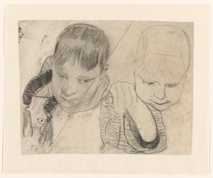 Due bambini, visti di fronte da Carel Adolph Lion Cachet