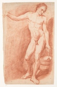 Uomo nudo con secchio da Carel Brandes
