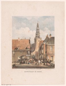 Brugstraat e chiesa Der Aa a Groningen da Carel Christiaan Antony Last