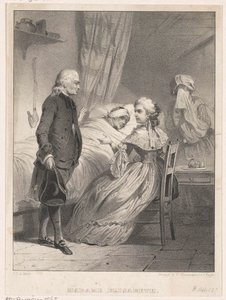 Elisabetta di Francia al letto di un malato da Carel Christiaan Antony Last