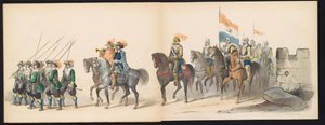 Mascherata degli studenti di Leida, 1850 (tavola 13) da Carel Christiaan Antony Last
