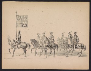 Mascherata degli studenti di Utrecht, 1846 (tavola 15) da Carel Christiaan Antony Last