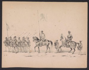 Mascherata degli studenti di Utrecht, 1846 (tavola 2) da Carel Christiaan Antony Last