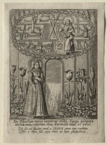 Vieni nel mio giardino, mia sorella, mia moglie, prima metà del 1600 da Carel Collaert.