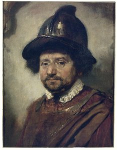 Uomo con casco da Carel Fabritius