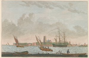 Dordrecht dalla Merwede, ca. 1790