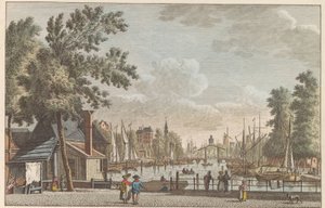 Leuvehaven a Rotterdam, ca. 1790