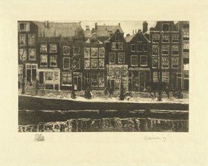 Lauriergracht da Carel Lodewijk Dake (signed by artist)