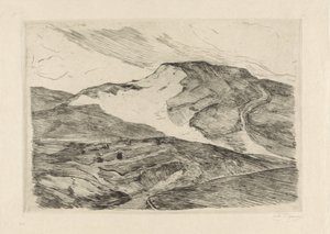 Vista delle dune con donne che stendono reti da Carel Nicolaas Storm van 