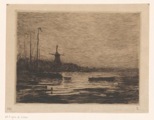 Veduta di Zwijndrecht di sera