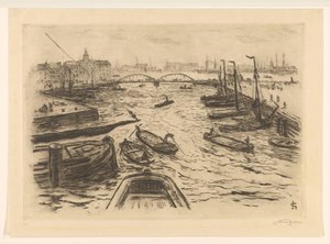 Veduta del porto da Carel Nicolaas Storm van 