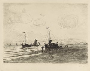 Sulla spiaggia di Katwijk da Carel Nicolaas Storm van 