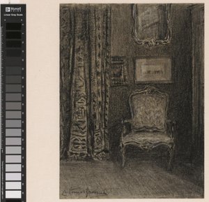 Interno di una stanza in Rue du Trône 190 a Bruxelles da Carel Nicolaas Storm van 
