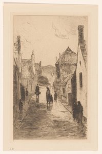 Veduta di strada a Katwijk