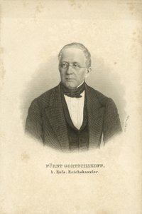 Principe Alexander Gorchakov, statista russo da Carl (after) Mayer