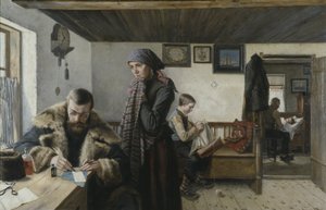 La visita del dottore, c.1900 da Carl Aspelin