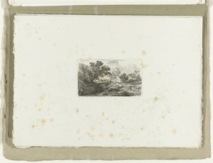 Paesaggio con ponte su un ruscello da Carl August Lebschee