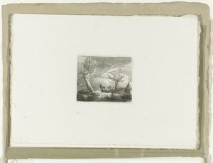 Uomo con retino durante un temporale da Carl August Lebschee