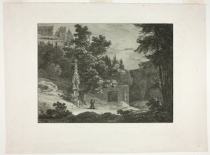 Pellegrino nel bosco da Carl Blechen