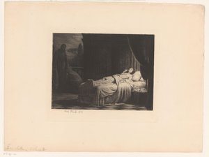 La Morte come dama, con ammiratore da Carl Bloch