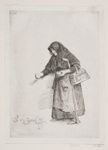 La donna con i passeri