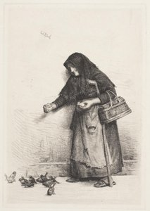 La donna con i passeri