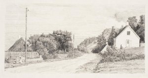 La strada tra le case da Carl Bloch